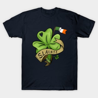 Slainte Irish Shamrock T-Shirt